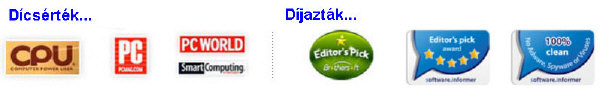 Dícséretek, díjak Dícséretek, díjak